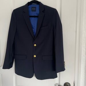 Nautica Big Boy’s Dark Blue Blazer with Gold Buttons